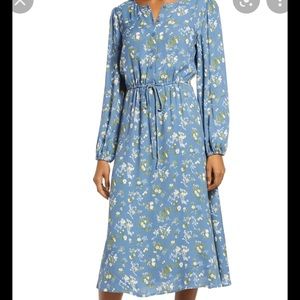 Reformation Lisse Dress Blue Floral 2